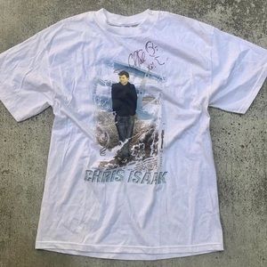 ♡ chris isaak signed concert t-shirt